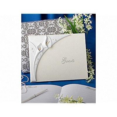 Calla lily design wedding guest book, 1 piece