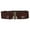 Brown, variant on Women's 3" (75 mm) High Waist Perforated Braided Stretch Engraving Belt