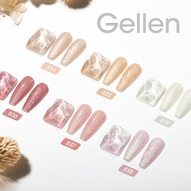 Gellen Gel Nail Polish Kit, 16 Colors Gel Polish Set with Top & Base Coat, Nail  Gel Polish Neutral Wine Browns, Nail Art Manicure Set Gifts for Women 