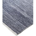 thumbnail image 3 of HomeRoots 513857 2 x 3 ft. Blue & Gray Wool Striped Hand Knotted Rectangle Area Rug, 3 of 5