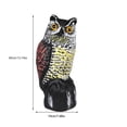 thumbnail image 2 of Espantapájaros de búho de plástico Cateissary Repelente de pájaros y ratones Flexible y multifuncional, 2 of 6