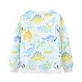 thumbnail image 4 of Little Maven 2024 Nuevas camisetas de primavera y otoño Ropa para niños Ropa para niños Sudaderas con capucha para niños Sudadera de algodón con dibujos de dinosaurios, 4 of 5