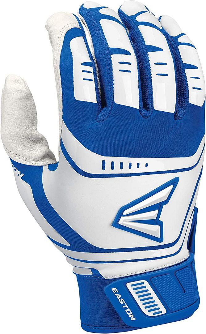 Easton Baseball Walk Off Power Leverage Adult Batting Gloves, White
