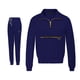 thumbnail image 3 of Conjunto de uniforme médico para mujer, resistente a las arrugas, con camiseta y pantalón deportivo unisex suave. M Azul marino, 3 of 9