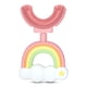 thumbnail image 2 of Niños en forma de U Dientes Cepillo de Dientes 2-6 Años Lleno Boca Bebé Cepillo Dientes Manual Dientes Lenguza Limpieza Transporte Suministros de Viajes Rosa Inevent HA028521-01B, 2 of 7