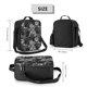 thumbnail image 2 of Disketp Black Cats In A Garden Bolsa Térmica Estampada para Almuerzo, Lonchera para Hombres y Mujeres Adultos, 2 of 7