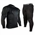 thumbnail image 2 of IUTZCAXU Body Safe Guard Padded Compression Shirts, Long Sleeve Shoulder Rib Chest Protector Suit for Football, 2 of 2