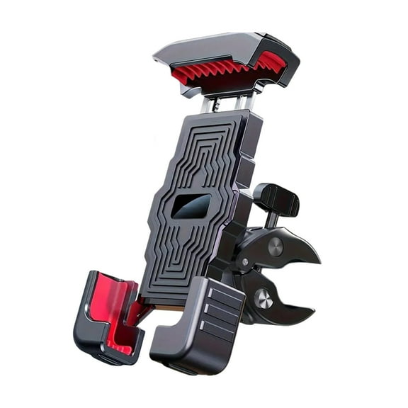 Mauxuk Motorcycle Phone Mount for Easy Navigation - Shockproof Bike Phone Holder with Flexible Angle Adjustment - Universal Smartphone Support for Motorcycles, Bicycles, and Bikes