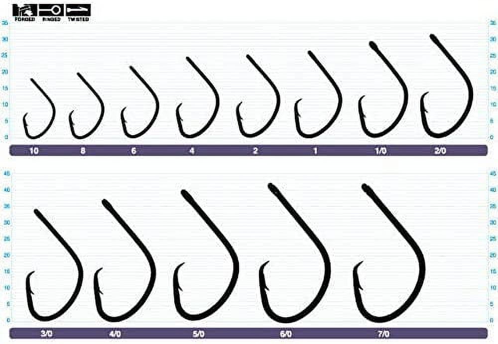 Owner Hooks Mutu Light Circle Super Needle Point 1/0 40Pk Black Chrome