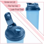 Mr. Pen- Shaker Bottles for Protein Mixes, 28 oz, 2 Pack, Red and Blue, Protein Shaker Bottle with Wire Whisk Ball, Shaker Cup