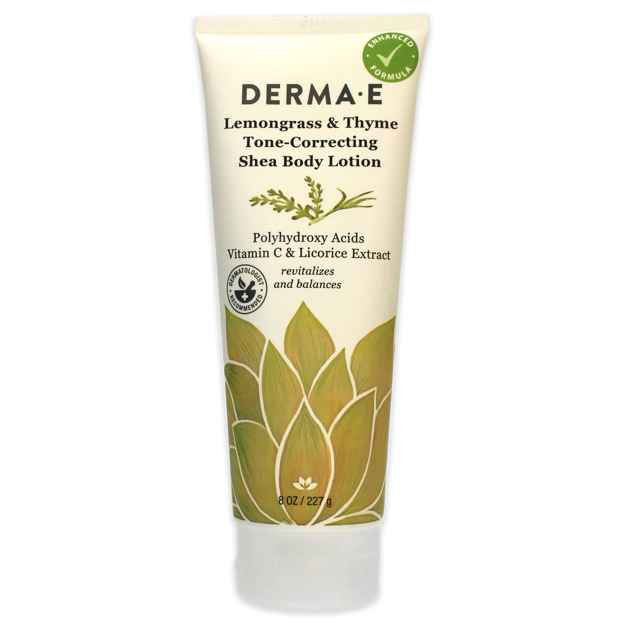 Derma-E Tone-Correcting Shea Body Lotion - Lemongrass and Thyme for Unisex 8 oz Body Lotion