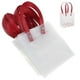 thumbnail image 1 of Goodie Candy Bags Rectangular Frosted Clear Plastic Handles Bulk Party Favor Bags Christmas Thanksgiving 10Set, 1 of 2