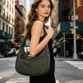 thumbnail image 6 of Byujiro Nylon Shoulder Tote Bag Crescent-Shaped Crossbody Purse Lightweight Casual Bag for Everyday Use, Outings, and Outdoor Activities, 6 of 7