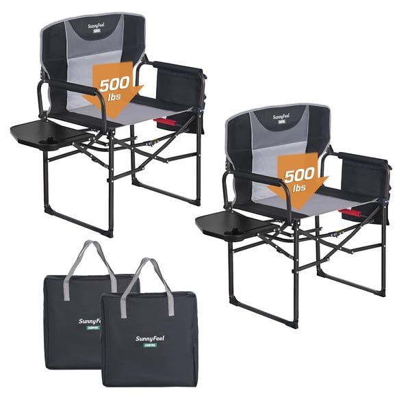 Silla de camping SUNNYFEEL resistente, portátil y plegable de 227 kg