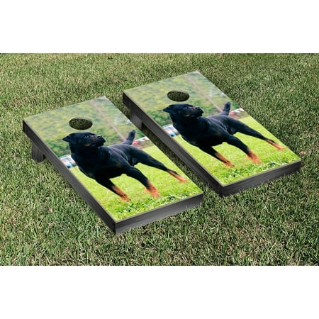 Rottweiler Dog Themed Cornhole Game Set