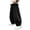 Black, variant on QTBIUQ Kids Baggy Balloon Pants with Side Pockets Elastic Waist for School Outdoor Daily Wear