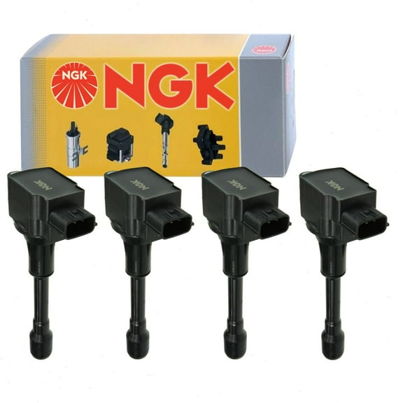 4 pc NGK Ignition Coils compatible with Nissan Pathfinder 2.5L L4 2014