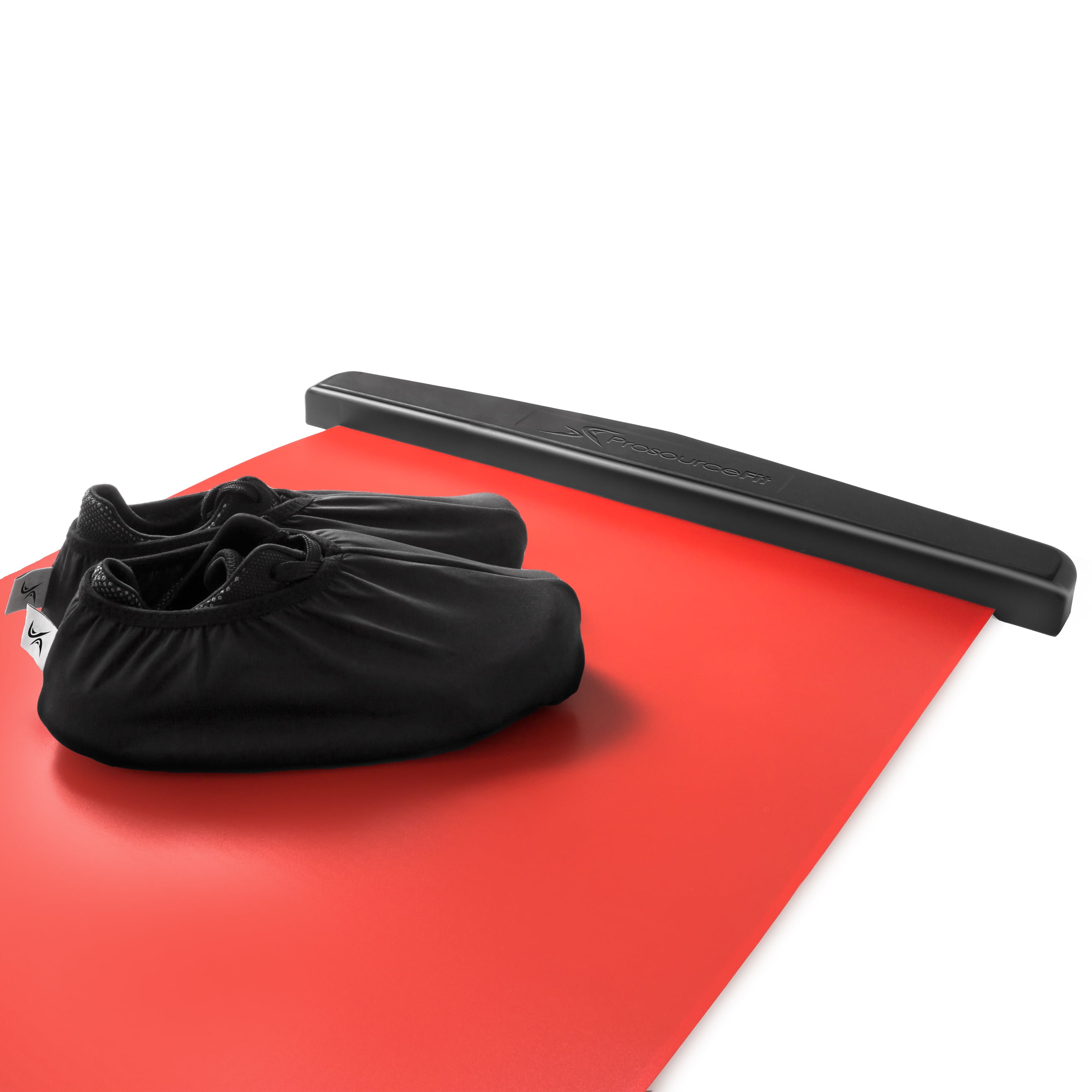 ProsourceFit Slide Board Mat 6-ft with Booties & Carrying Bag for
