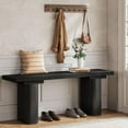 thumbnail image 2 of Tribesigns Wooden Entryway Bench, 47" Shoe Bench, Modern Narrow Hallway Foyer Seat Dining Seat, 2 of 6