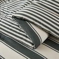 thumbnail image 6 of Lush Decor Gale Cabana Stripe? Reversible Comforter 3 Piece Set Full/ Queen Neutral & Gray - Striped Bedding Set - Gray Comforter - Modern Coastal Decor, 6 of 11