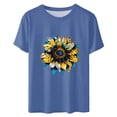 thumbnail image 2 of Camisetas de Manga Corta para Mujeres de Longitud Regular de Poliéster Sólido, Camiseta de Fiesta de Mayo Y Blusa Del Festival para la Primavera Y el Verano, 2 of 3