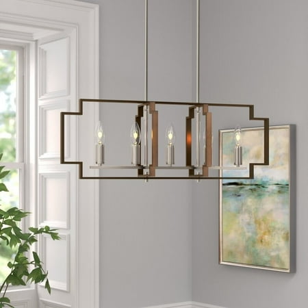 

Maxax 5 - Light Kitchen Island Chandelier with Wrought Iron Accents Bronze N/A N/A N/A