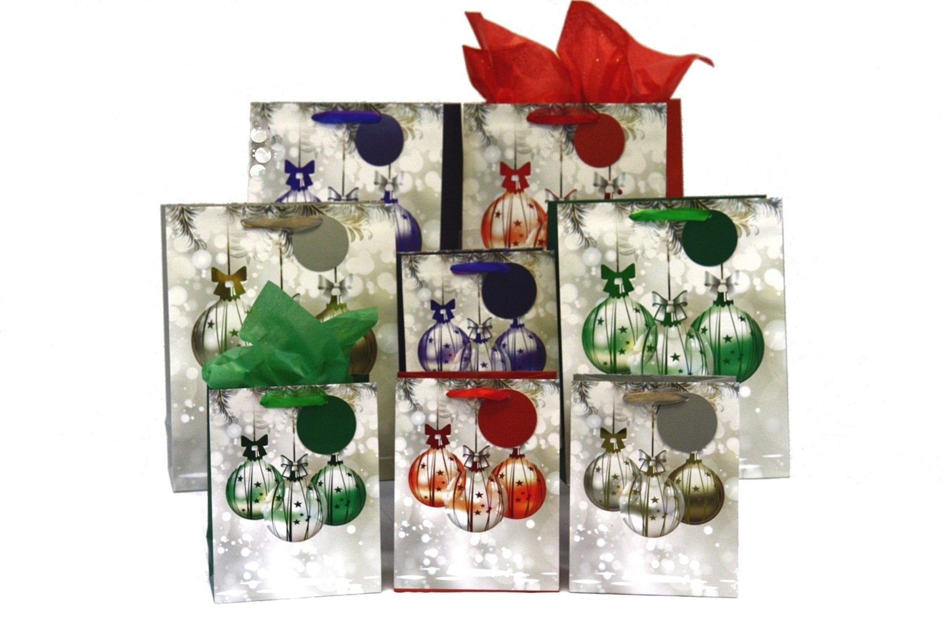 PK Douglass Christmas Gift Bags Foil Ornaments, 8 Bags Walmart Canada
