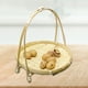 thumbnail image 2 of Organizador de canasta de almacenamiento de bocadas de cesta de fruta de bambú, bandeja de pan para hornear, decoración, soporte, cesta de almacenamie Beige 1 Capa, 2 of 5