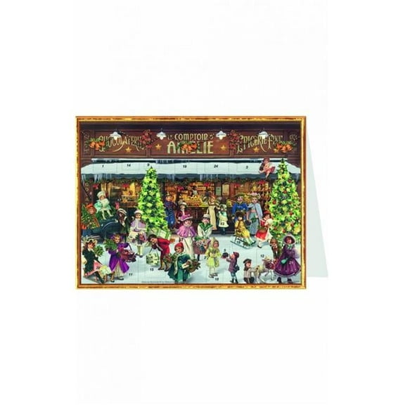 Sellmer Advent Postcard - Victorian Living Room