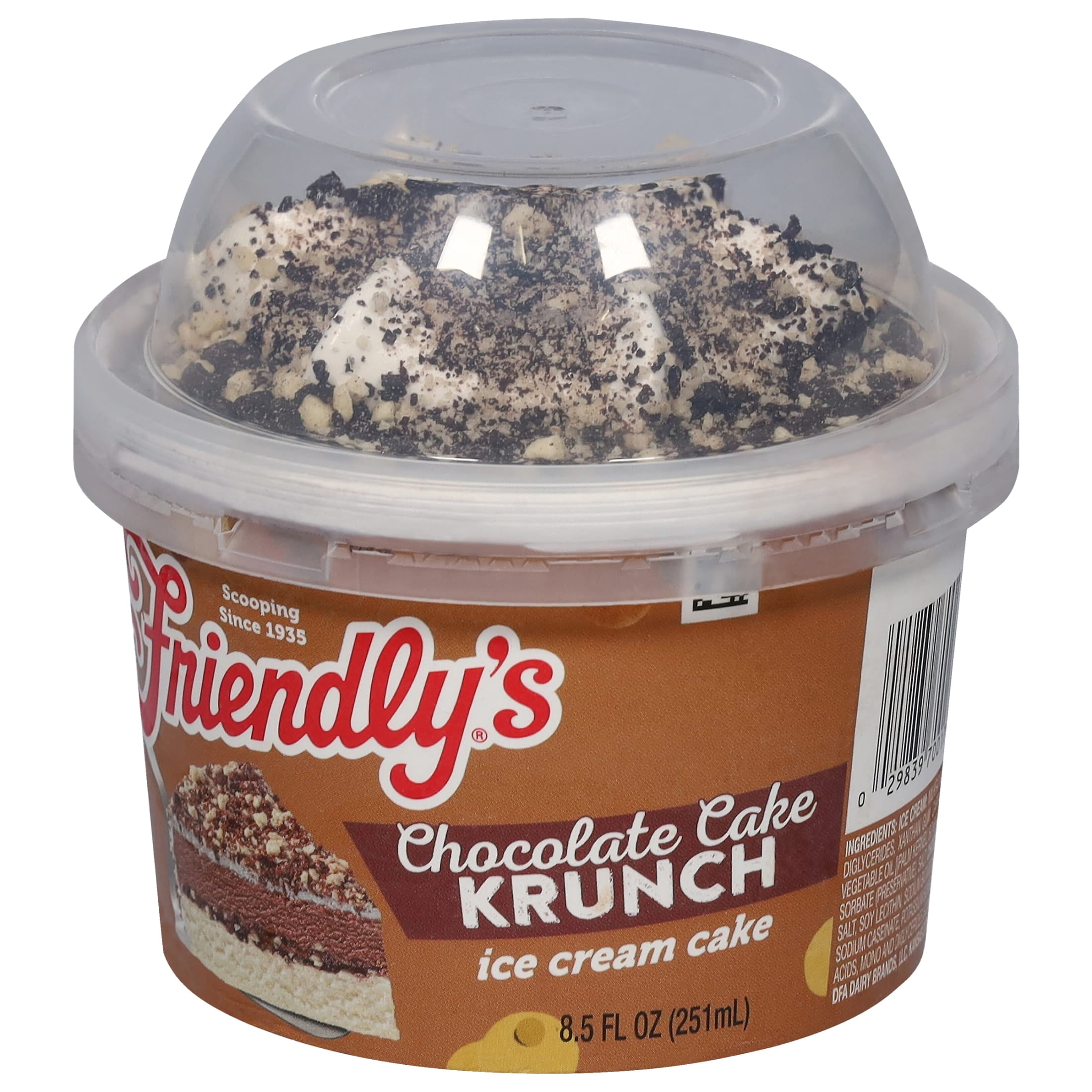 Friendly's Chocolate Krunch Chocolate Ice Cream Cake Singles - 8.5 Fl Oz