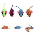 thumbnail image 3 of EeaseCA 12pcs Elastic Rope Mouse Toy Funny Mouse Cat Playing Props Cat Teaser Interactive Toy (Random Color), 3 of 8