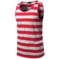thumbnail image 1 of FashionOutfit Men's Basic Round Neck Stripe Tank Tops, 1 of 3