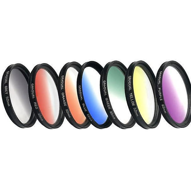 Filtro de Lentes de color graduado Sincero de 52 mm para Canon Nikon Sony Pentax Olympus Fuji DSLR