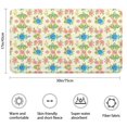 thumbnail image 3 of Pioneer Flower Floral Print Pattern Bathroom Rugs Mat, Non Slip Microfiber Bathroom Rug with Rubber Backing, Soft Mats for Bathroom Floor Tub Shower, 17"x30", 3 of 5