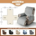 thumbnail image 3 of Timeles 100% Waterproof Recliner Covers, Velvet Recliner Chair Covers with Pockets, 1 Seat Recliner Sofa Covers for Kids & Pets (1 Seater 23", Light Gray), 3 of 7