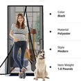 thumbnail image 2 of Striped magnetic soft screen door anti-mosquito screen door magnetic door curtain soft door curtain automatic closing door curtain 100x210cm white, 2 of 3