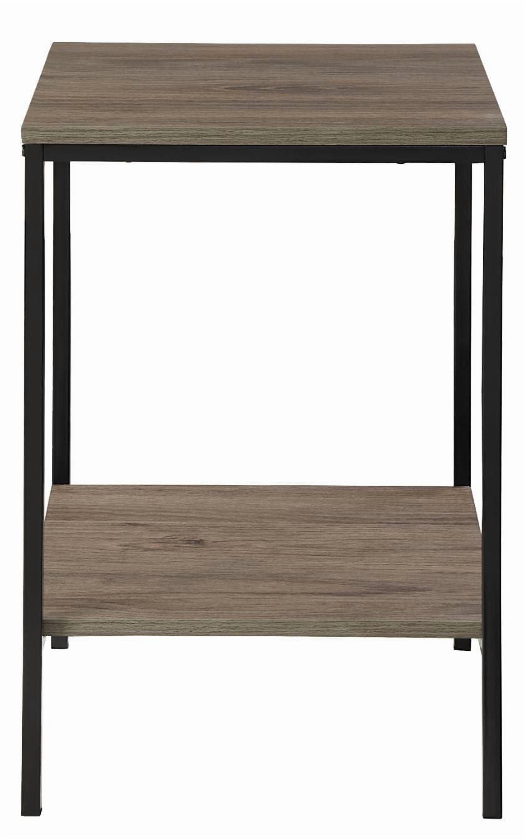 Hometrends End Table, Rustic Oak