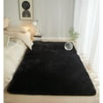 thumbnail image 2 of Mainstays Cushion Shag Bedroom Rug For Adults, Black, 4'x6', 2 of 5