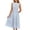 Sky Blue, variant on Timegard Summer Dresses for Women Striped Tank Maxi Dresses Sleeveless Patchwork Midi Dress Ruched Long Sundress