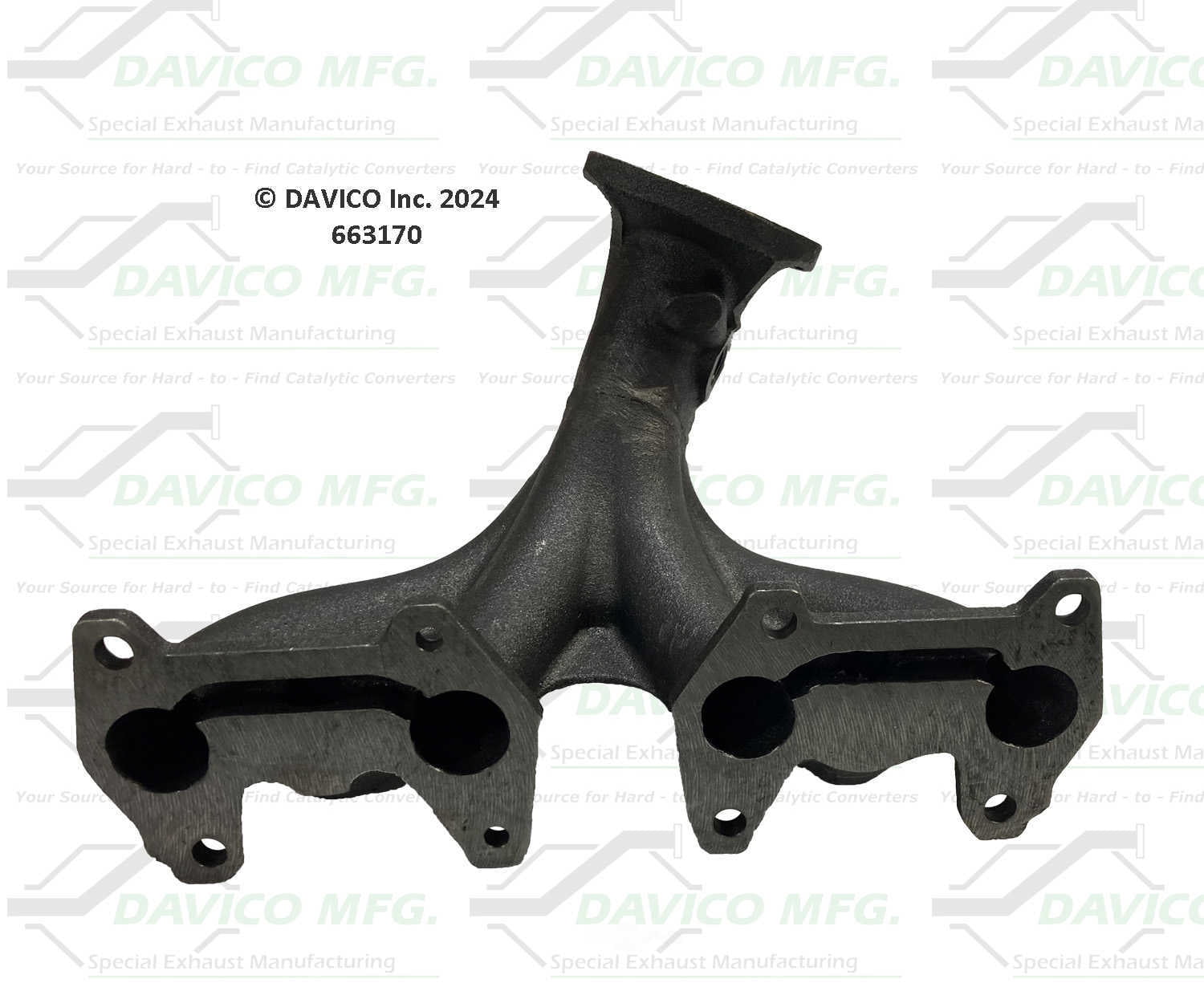 Davico Mfg 663170 Stand alone Exact-Fit exhaust manifold