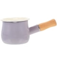 thumbnail image 1 of Enamel Milk Pot Enamel Butter Warmer Small Milk Pan Portable Milk Pot Baby Food Pot Random Style, 1 of 7