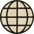 thumbnail image 1 of Ahgly Company Machine Washable Indoor Round Transitional Vanilla Gold Area Rugs, 8' Round, 1 of 7