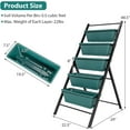 thumbnail image 3 of WYDK 5-Tier Vertical Garden Planter, 5-Layer Raised Garden Bed with 5 Detachable Planter Boxes & Metal Frame, Indoor Outdoor Elevated Planting Containers for Flower Vegetables Fruit Herbs（Green）, 3 of 15