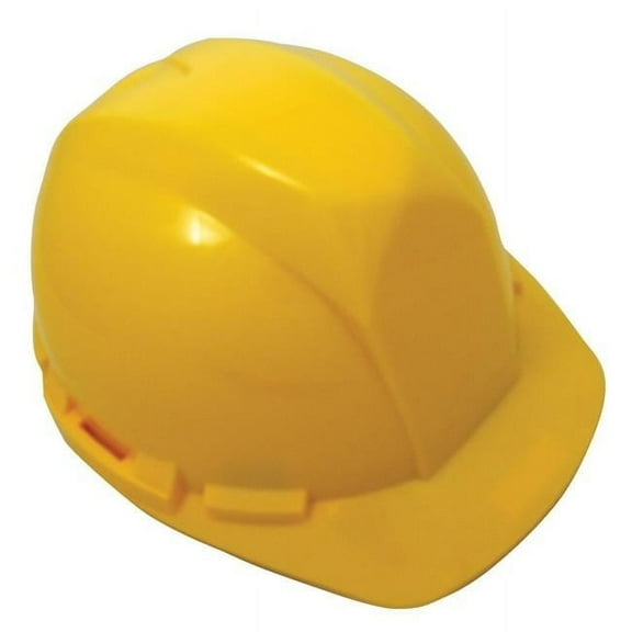 Hard Hat with 4 Point Pinlock Suspension, Yellow