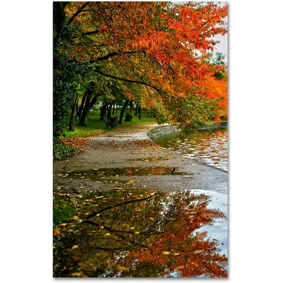 Trademark Fine Art "Tidal Basin Autumn 1" Canvas Art by CATeyes