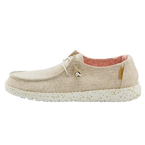 NEW Hey Dude Wendy Chambray White Nut Slip-On Shoes Men’s Size 8 Lightweight Hey Dude Wendy Chambray Women main image 2