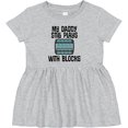 thumbnail image 3 of Inktastic Auto Mechanic Daddy Still Plays with Blocks Girls Baby Dress, 3 of 5