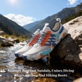 thumbnail image 5 of YOUYEDIAN Chaussures Aquatiques pour Femmes Été Pieds Nus Espadrilles de Plage à Enfiler Antidérapantes Randonnée Chaussures de Natation Natation Imperméables Chaussettes Aqua Chaussures (Bleu), 5 of 5