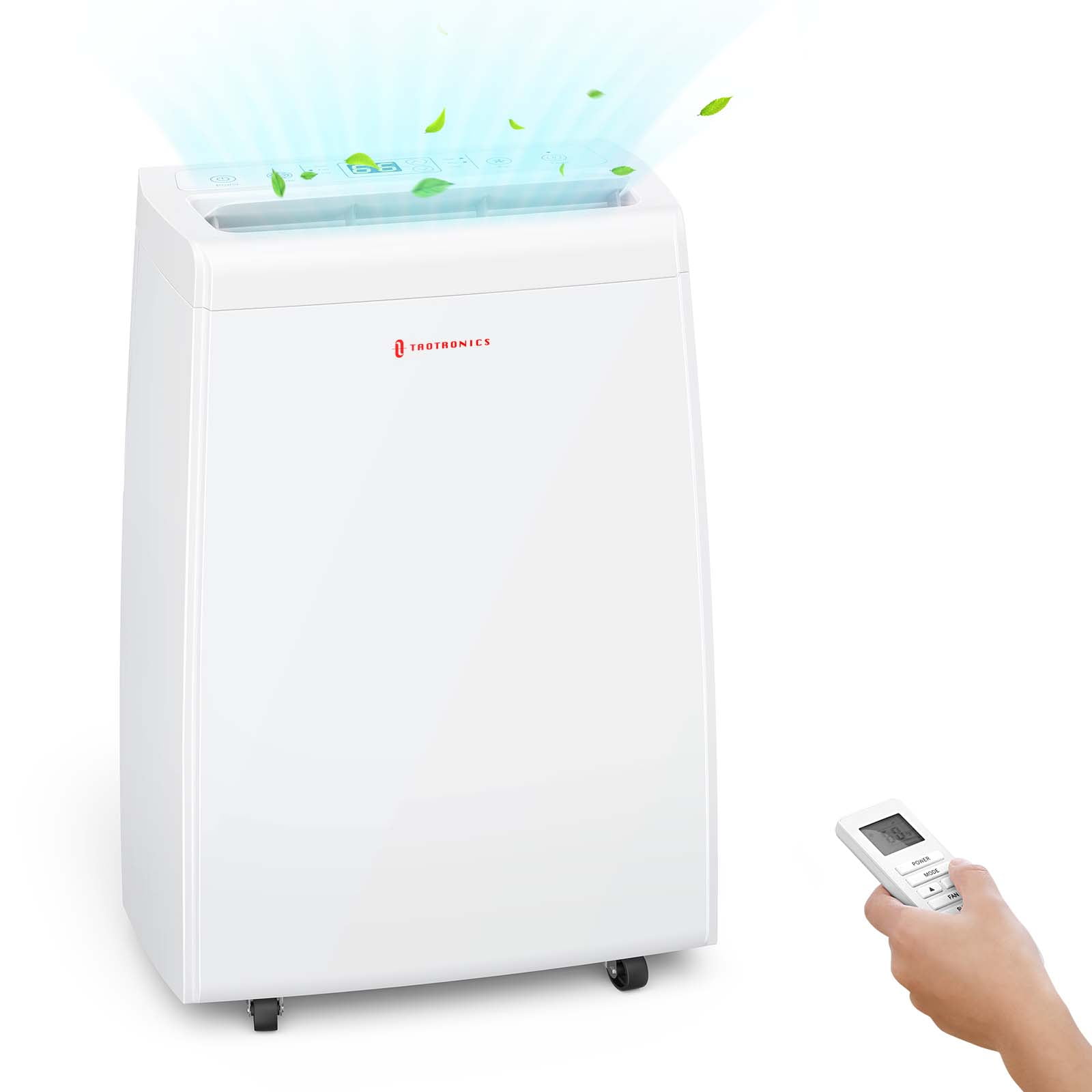 10,000 BTU Portable Air Conditioner, 3in1 Air Cooler Fan with Casters
