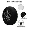 thumbnail image 3 of Kdxio Spare Tire Cover for RV Trailer, Waterproof Wheel Cover,Camper Spare Tire Cover Fit for Rv SUV Truck Travel Trailer -Construction Machinery, 3 of 8